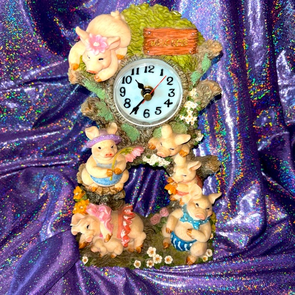 Vintage Pig Clock - Picture 1 of 11
